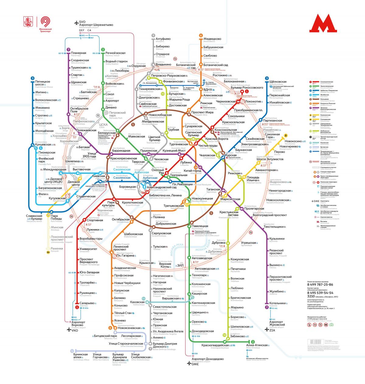 mapa Moskvy metro