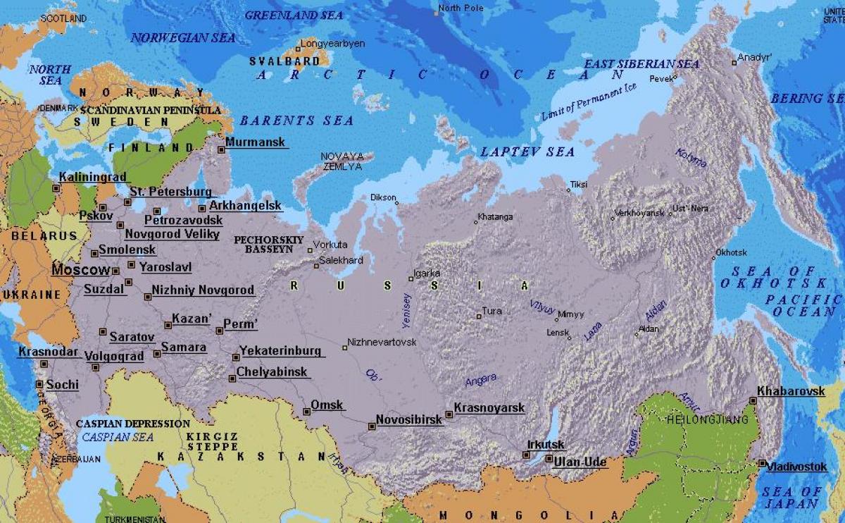 mapu Moskva Rusko