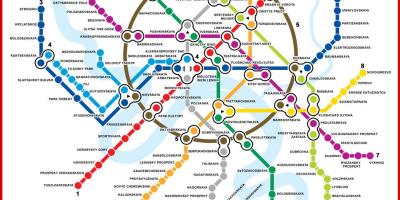 Moskva mapu metra
