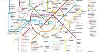 Metro v Moskve mapu