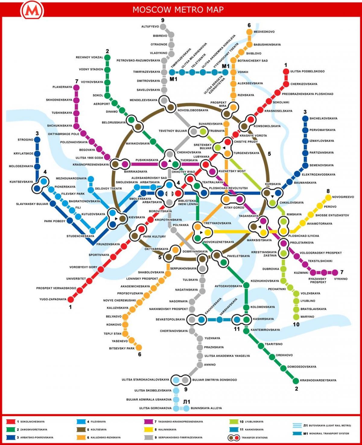 Moskva mapu metra