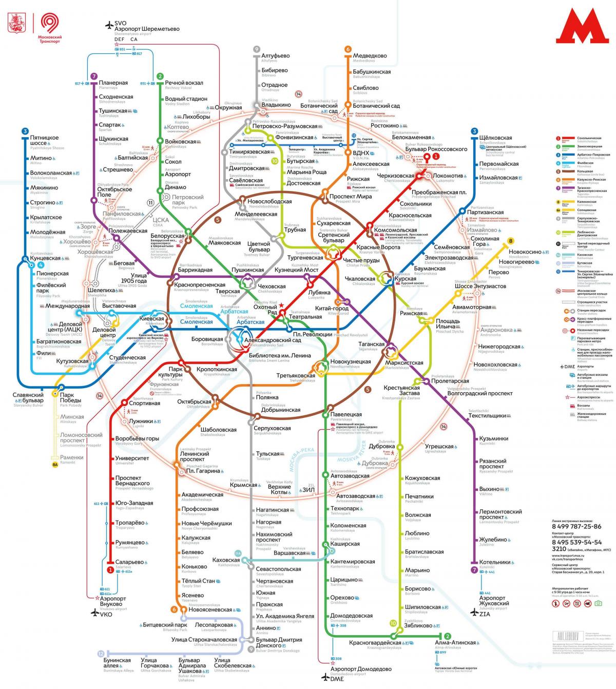 Moskva dopravy mapu