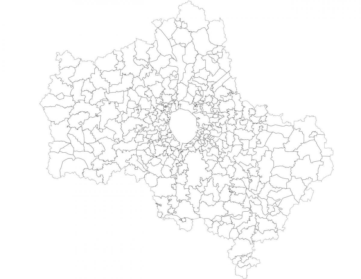 Moskva obce mapu