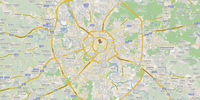 Moskva diaľnici mapu