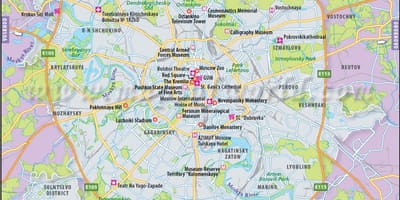 Moskva na mape