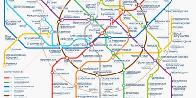 Metro v Moskve mapu