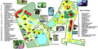 Mapa Moskvy zoo