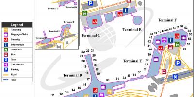 SVO terminálu mapu